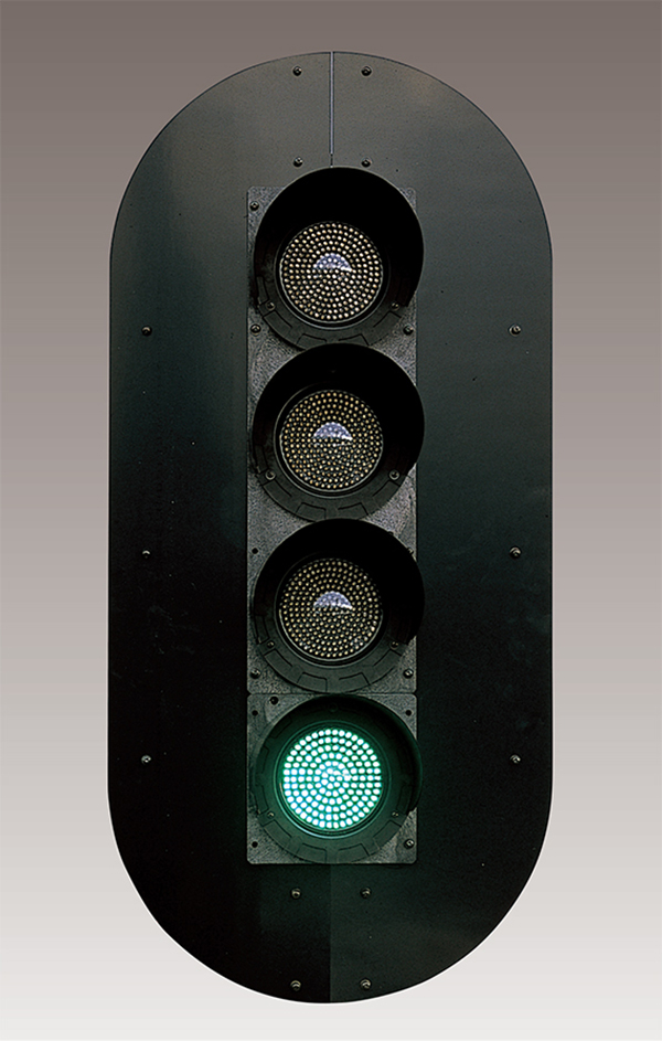 多灯形色灯信号機  種類 B 2  鉄道 信号機横58cm